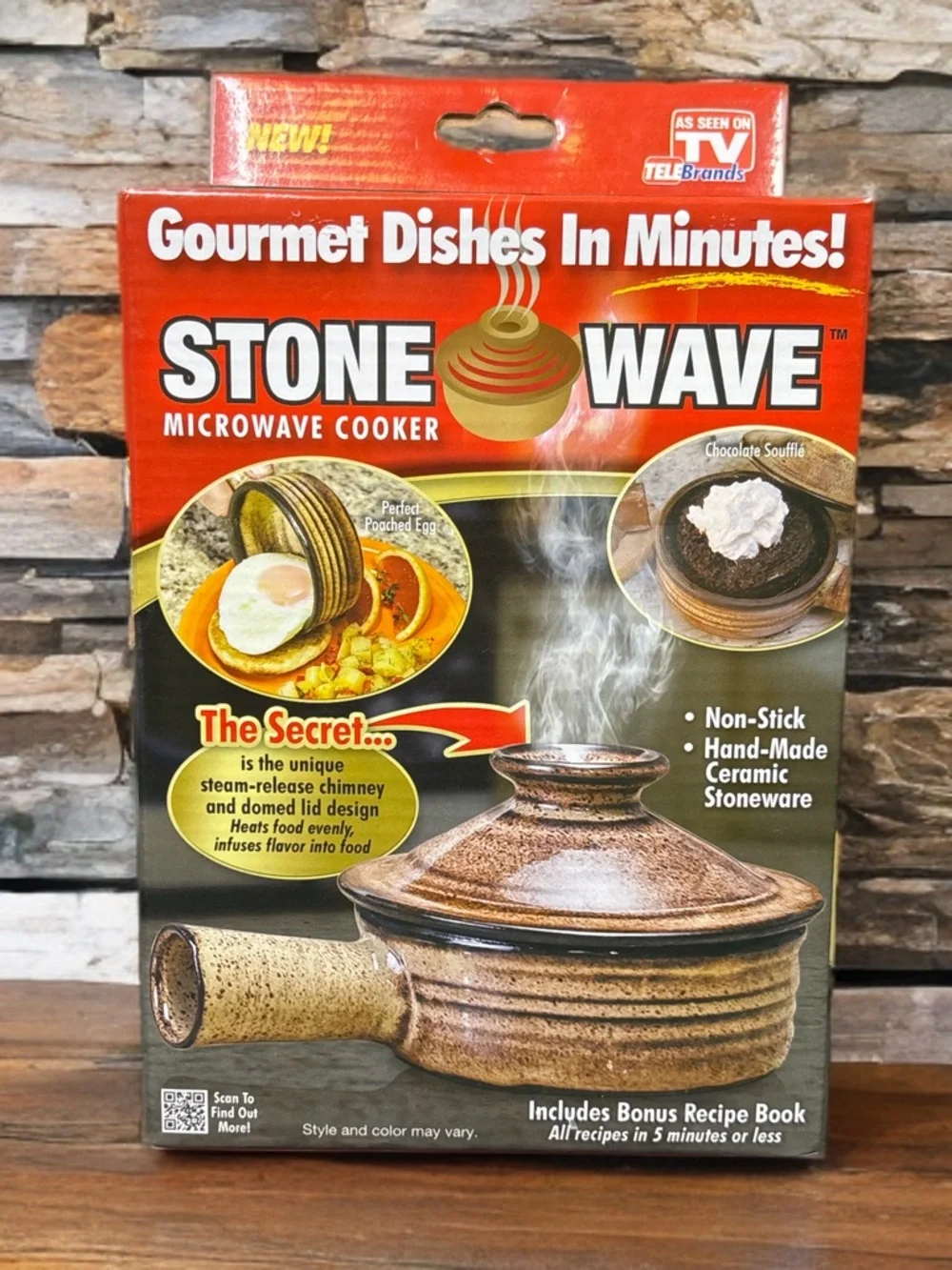 New Telebrands Stone Wave Microwave Cooker